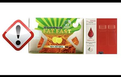 هشدار معاونت غذا و دارو دانشگاه علوم پزشكی قزوین  جمع‌آوری فوری قرص FAT FAST و پودر هموستاز غیرمجاز از سطح عرضه